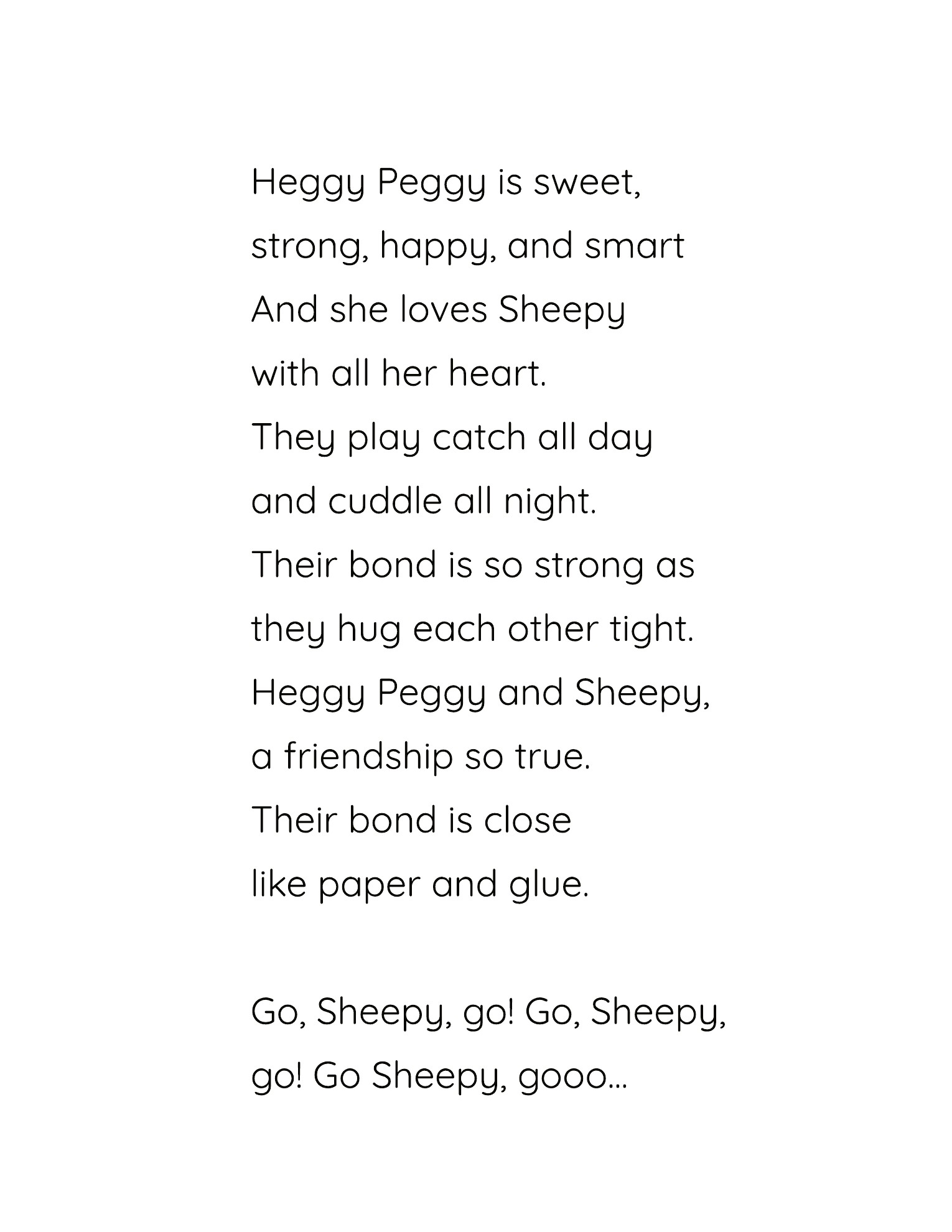 Heggy Peggy interior story page